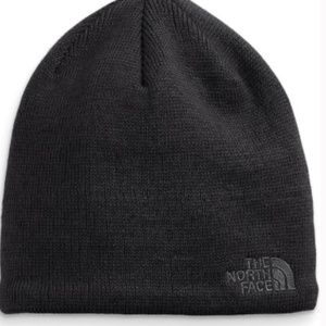North Face Grey Fleece Lined Beanie